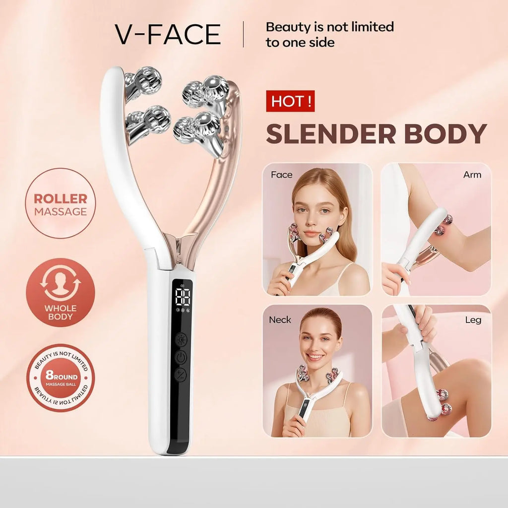 FaceSculpt™ EMS Beauty Roller 💖⚡ Lift Your V-Line