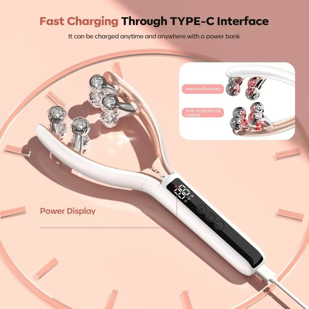 FaceSculpt™ EMS Beauty Roller 💖⚡ Lift Your V-Line