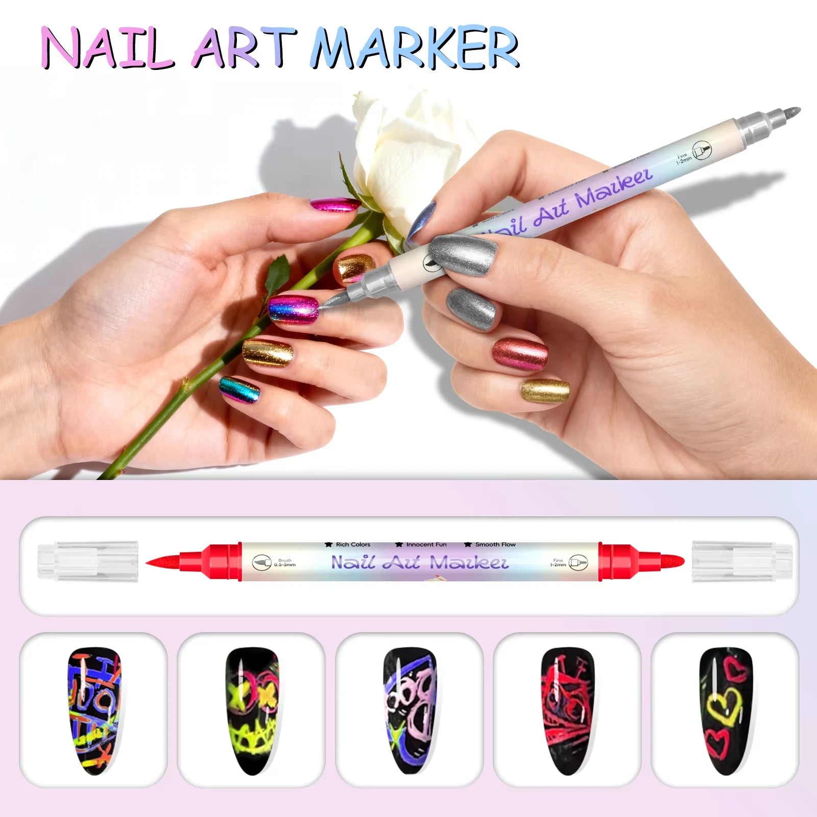 NailGlow™ Art Pens 💅✨ — Create Stunning 3D Nail Designs
