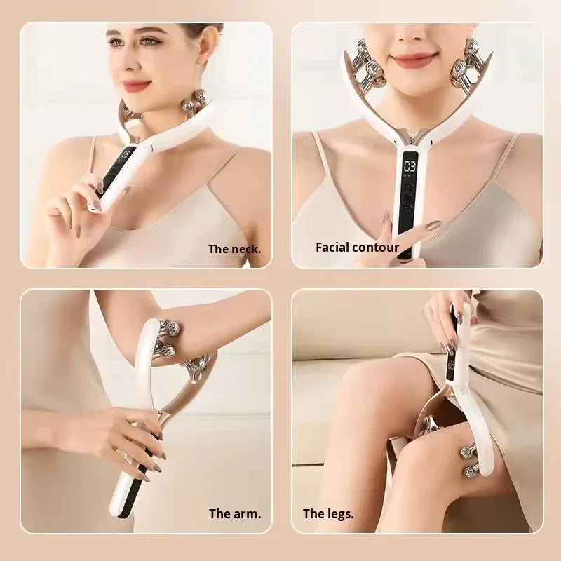 FaceSculpt™ EMS Beauty Roller 💖⚡ Lift Your V-Line